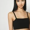 NA-KD X ZALANDO EXCLUSIVE - SOFT RIBBED CROPPED - Débardeur - Black -NA-KD Soldes Magasin 0146638db49e43b191c6aa2a642c9449