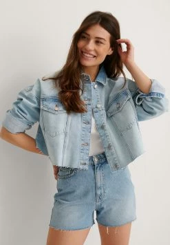 NA-KD Veste En Jean - Light Blue
