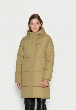 NA-KD PADDED LONG JACKET - Veste D'hiver - Green
