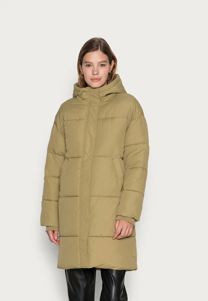 NA-KD PADDED LONG JACKET - Veste D'hiver - Green 1 NA-KD PADDED LONG JACKET - Veste D'hiver - Green
