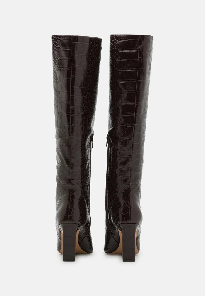 NA-KD POINTY LOOSE SHAFT BOOTS - Bottes à Talons Hauts - Chocolate 4 NA-KD POINTY LOOSE SHAFT BOOTS - Bottes à Talons Hauts - Chocolate – Image 4