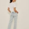 NA-KD HÜFT MIT - Jean Droit - Light Blue -NA-KD Soldes Magasin 0446ac0ceae140469bd5d0b85f3acc03