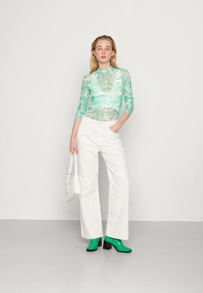 NA-KD WIDE LEG RAW HEM - Jean Boyfriend - Ecru 2 NA-KD WIDE LEG RAW HEM - Jean Boyfriend - Ecru – Image 2