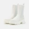 NA-KD ELASTIC PROFILE BOOTS - Bottines à Plateau - White -NA-KD Soldes Magasin 054835ed220b4717bf23dcd797e1ecdc