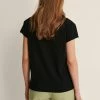 NA-KD T-shirt Basique - Black -NA-KD Soldes Magasin 05674e171ee64eb189052c1577b0befc