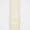 NA-KD GATHERED SLEEVELESS DRESS - Robe En Jersey - Light Beige -NA-KD Soldes Magasin 05a9646abcd2438c93a34b15c7ad33b8