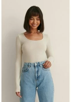 NA-KD T-shirt à Manches Longues - Dusty Light Beige