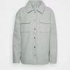 NA-KD PRESS BUTTON OVERSHIRT - Manteau Court - Light Green -NA-KD Soldes Magasin 077652f995bd4e1c864839a068c9710e