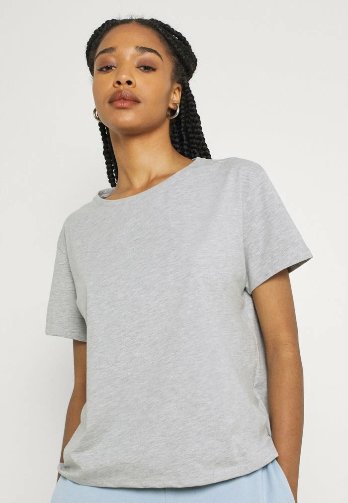 NA-KD TEE 2 PACK - T-shirt Basique - Black/grey 5 NA-KD TEE 2 PACK - T-shirt Basique - Black/grey – Image 5