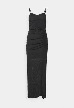 NA-KD HIGH SLIT DRESS - Robe Longue - Black
