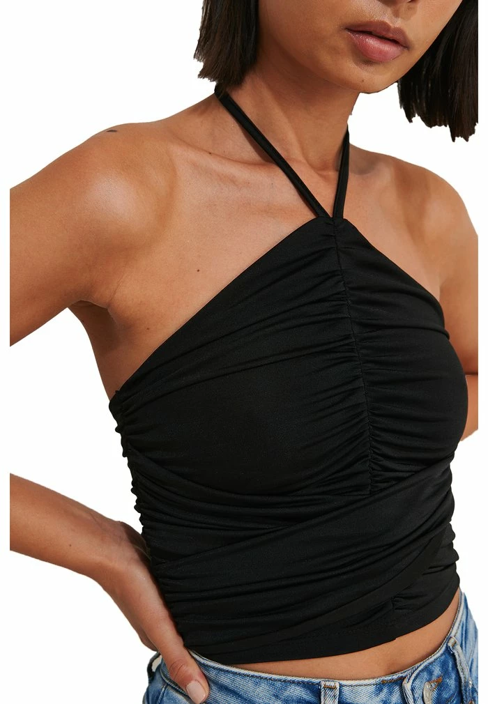 NA-KD DRAPIERTES - Débardeur - Black 3 NA-KD DRAPIERTES - Débardeur - Black – Image 3