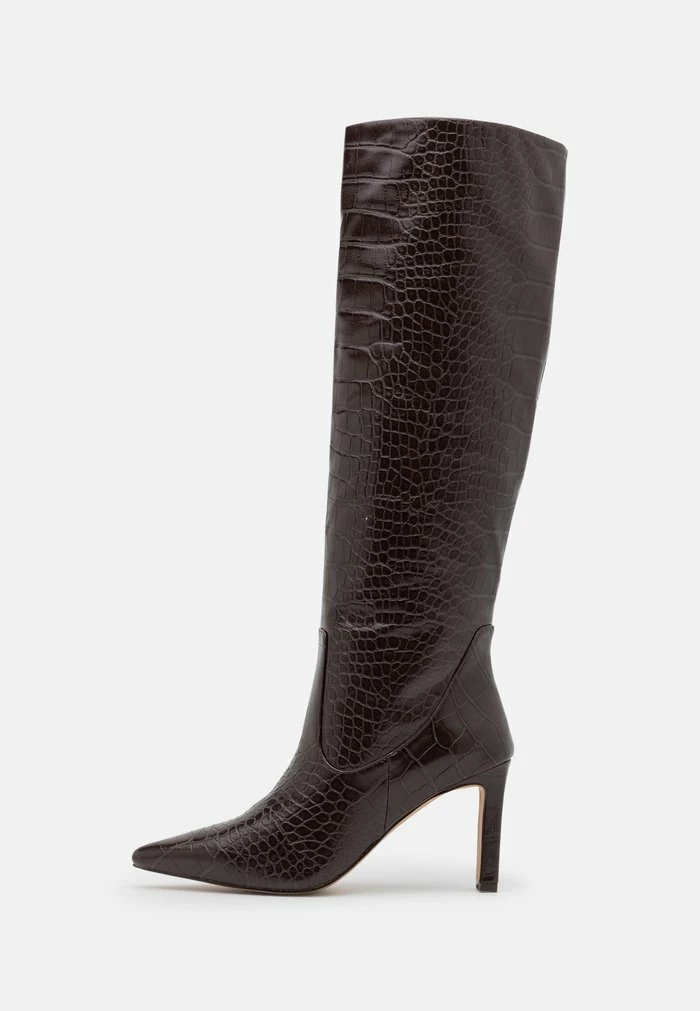 NA-KD POINTY LOOSE SHAFT BOOTS - Bottes à Talons Hauts - Chocolate 2 NA-KD POINTY LOOSE SHAFT BOOTS - Bottes à Talons Hauts - Chocolate – Image 2