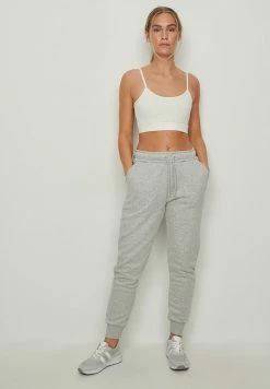 NA-KD Pantalon De Survêtement - Light Grey Melange