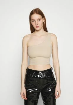 NA-KD MATIAMU BY SOFIA X STRAP BACK ONE SLEEVE - Débardeur - Beige
