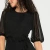 NA-KD FRILLED DRESS - Robe De Jour - Black -NA-KD Soldes Magasin 0d279398bba14ab5821986baa4f25afa