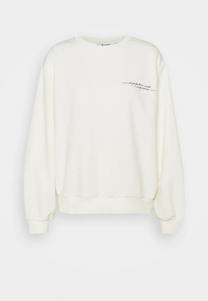 NA-KD QUOTE PRINTED - Sweatshirt - Beige 4 NA-KD QUOTE PRINTED - Sweatshirt - Beige – Image 4