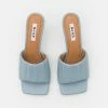 NA-KD STRAIGHT QUILT STILETTO - Mules à Talons - Light Blue -NA-KD Soldes Magasin 0ed25b7d258642f984d59f049ac11696