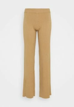 NA-KD X ZALANDO EXCLUSIVE RIBBED PANTS - Pantalon Classique - Beige