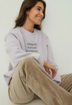 NA-KD Sweatshirt - Violet