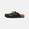 NA-KD CHAIN DETAILED FOOTBED LOAFERS - Mules - Black -NA-KD Soldes Magasin 0fe7e99ceff445789d36a69d8a4d753d