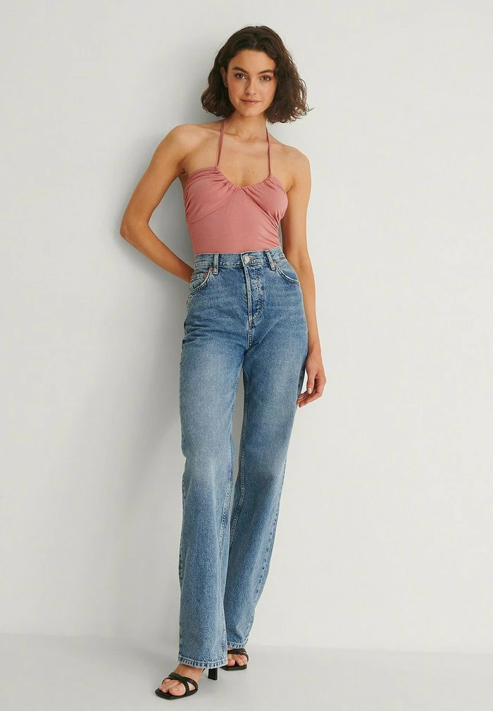 NA-KD MIT KÖRBCHEN UND RÜSCHENDETAIL - Débardeur - Dusty Pink 2 NA-KD MIT KÖRBCHEN UND RÜSCHENDETAIL - Débardeur - Dusty Pink – Image 2