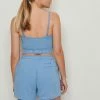 NA-KD Short - Dusty Blue -NA-KD Soldes Magasin 11941e48352741c8ae039e5a3a3a5e2c
