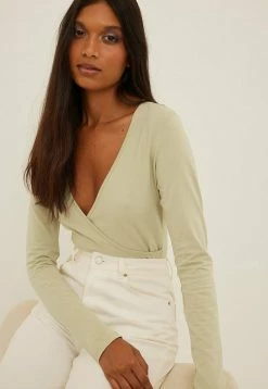 NA-KD T-shirt à Manches Longues - Light Green