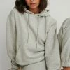 NA-KD Sweat à Capuche - Grey Melange -NA-KD Soldes Magasin 13a3eca7ec5840eb899811baf13e4732