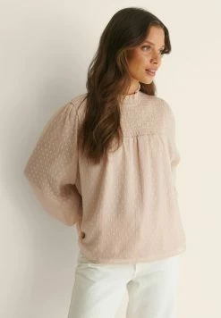 NA-KD Blouse - Dusty Pink