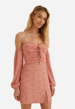 PAMELA REIF X NA-KD - BLOUSE - Blouse - Painted Floral Coral