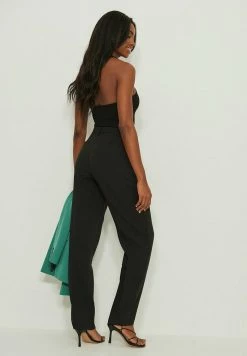 NA-KD Gerade Geschnittene - Pantalon Classique - Black