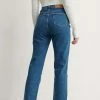 NA-KD Jean Droit - Blue -NA-KD Soldes Magasin 1a5d6c6f6fee459684f1f563598c27de