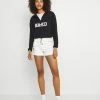 NA-KD CROPPED - Sweatshirt - Black -NA-KD Soldes Magasin 1af040526ce8474f9dff7b1d62302fab