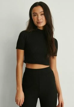 NA-KD T-shirt Basique - Black