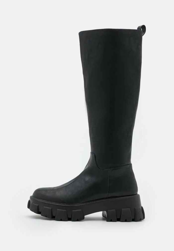 NA-KD PROFILE SHAFT BOOTS - Bottes à Plateau - Black 2 NA-KD PROFILE SHAFT BOOTS - Bottes à Plateau - Black – Image 2