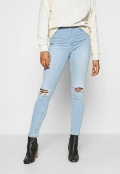 NA-KD HIGH WAIST - Jeans Skinny - Light Blue