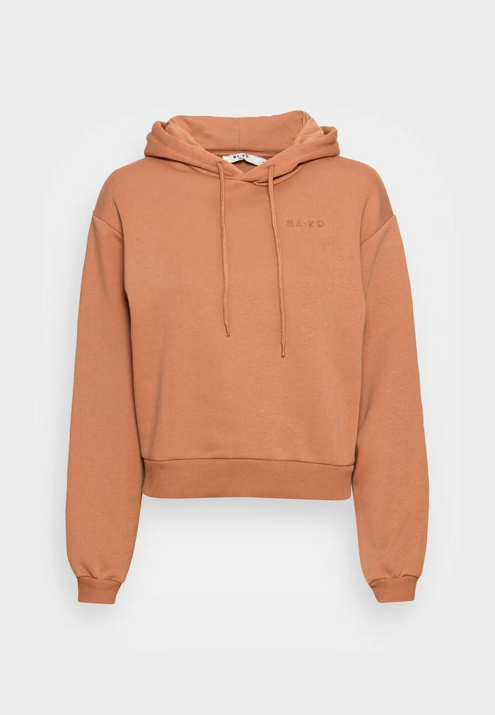 NA-KD ORGANIC LOGO BASIC HOODIE - Sweatshirt - Mocha 4 NA-KD ORGANIC LOGO BASIC HOODIE - Sweatshirt - Mocha – Image 4