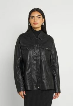 NA-KD JACKET - Veste En Similicuir - Black