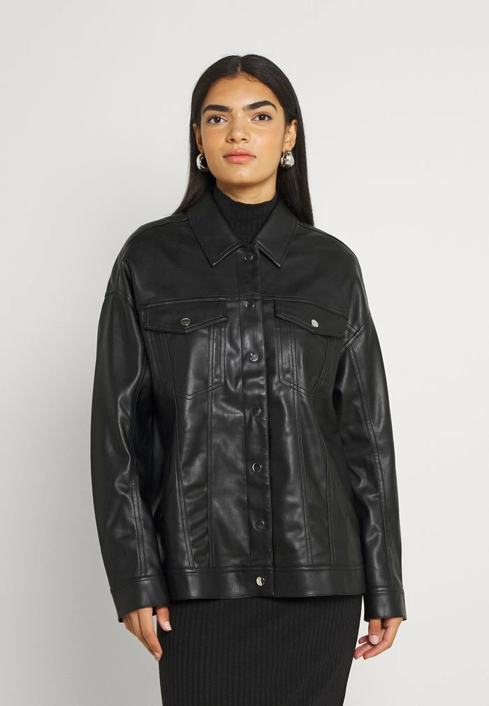 NA-KD JACKET - Veste En Similicuir - Black 1 NA-KD JACKET - Veste En Similicuir - Black