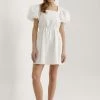 NA-KD Robe De Jour - White -NA-KD Soldes Magasin 206d89a4b9db4ad692bed0a791c9818d