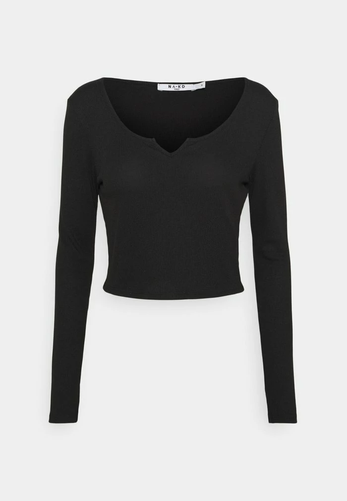 NA-KD T-shirt à Manches Longues - Black 5 NA-KD T-shirt à Manches Longues - Black – Image 5