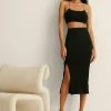 NA-KD MIDIROCK - Jupe Crayon - Black -NA-KD Soldes Magasin 22bbfb1466b34665bf6c89e21252ae8d