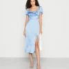 NA-KD SHORT PUFFY SLEEVE MIDI DRESS - Robe De Jour - Blue Dash 6 NA-KD SHORT PUFFY SLEEVE MIDI DRESS - Robe De Jour - Blue Dash -NA-KD Soldes Magasin 23772e0ac6574032b942a81e6a769d85
