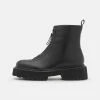 NA-KD ZIP DETAILED BOOTS - Bottines à Plateau - Black -NA-KD Soldes Magasin 25549cbaf6074aa985923b1ef79aa0e3