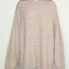 NA-KD HOODIE - Pullover - Beige -NA-KD Soldes Magasin 2590d3fdd2764d4d8e2311a4b83d8f0a