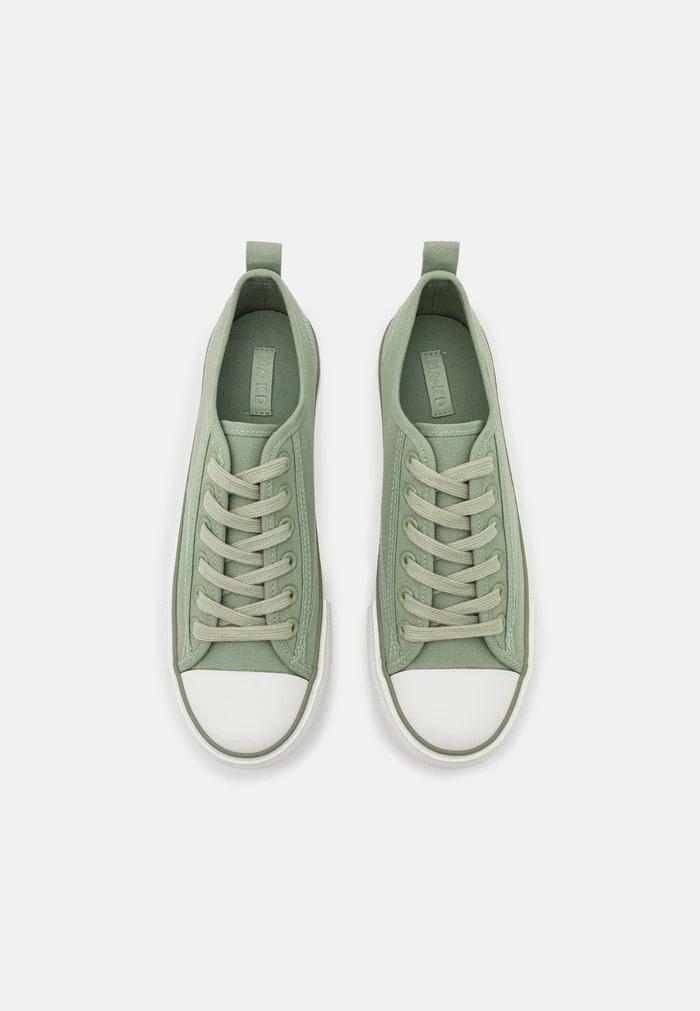 NA-KD PLATFORM LACE UP TRAINERS - Baskets Basses - Sage Green 6 NA-KD PLATFORM LACE UP TRAINERS - Baskets Basses - Sage Green – Image 6