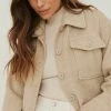 NA-KD MIT GÜRTEL - Veste Mi-saison - Light Beige -NA-KD Soldes Magasin 268532a98f2c47d480bfe6b95b2ff8af