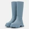NA-KD PROFILE SOLE BOOTS - Bottes - Dusty Blue -NA-KD Soldes Magasin 29be4a422d394a969dd0d5509523dc2d