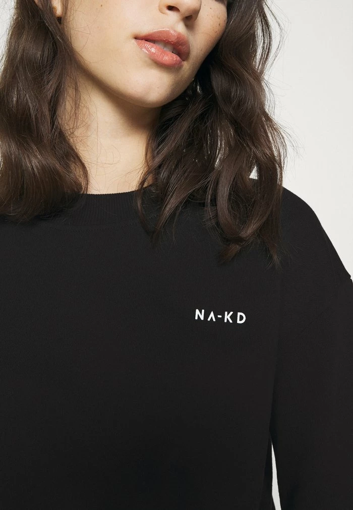 NA-KD LOGO BASIC - Sweatshirt - Black 5 NA-KD LOGO BASIC - Sweatshirt - Black – Image 5
