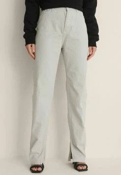 NA-KD Jean Droit - Light Grey